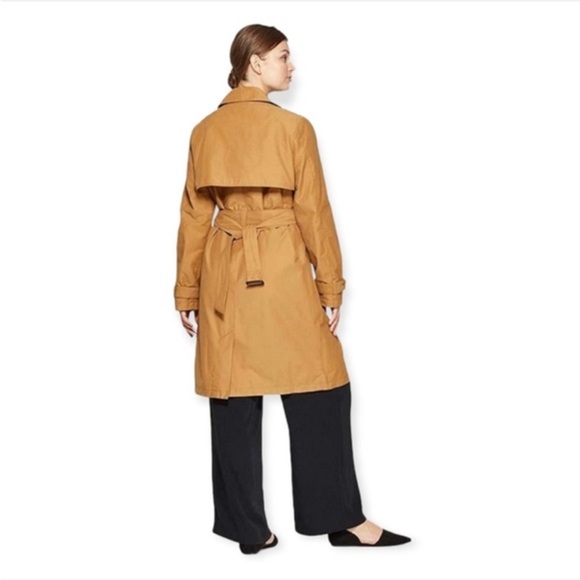 New Day by Target Camel Colored Belted Trench Coat Water resistant size XS - Picture 2 of 10